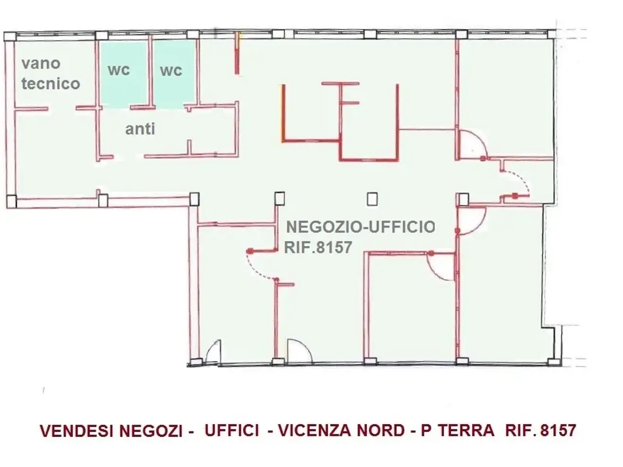 Negozio in Strada Postumia, Vicenza, {3} - Planimetria 1