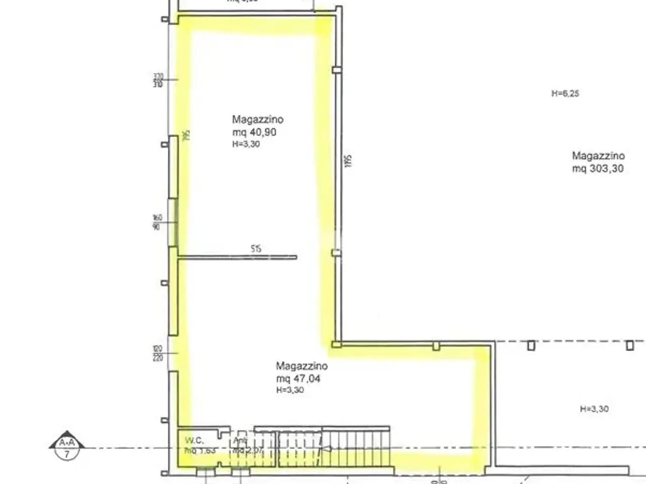 Capannone in Via Nuova Trevigiana Casale 9, Casale Sul Sile, {3} - Planimetria 1