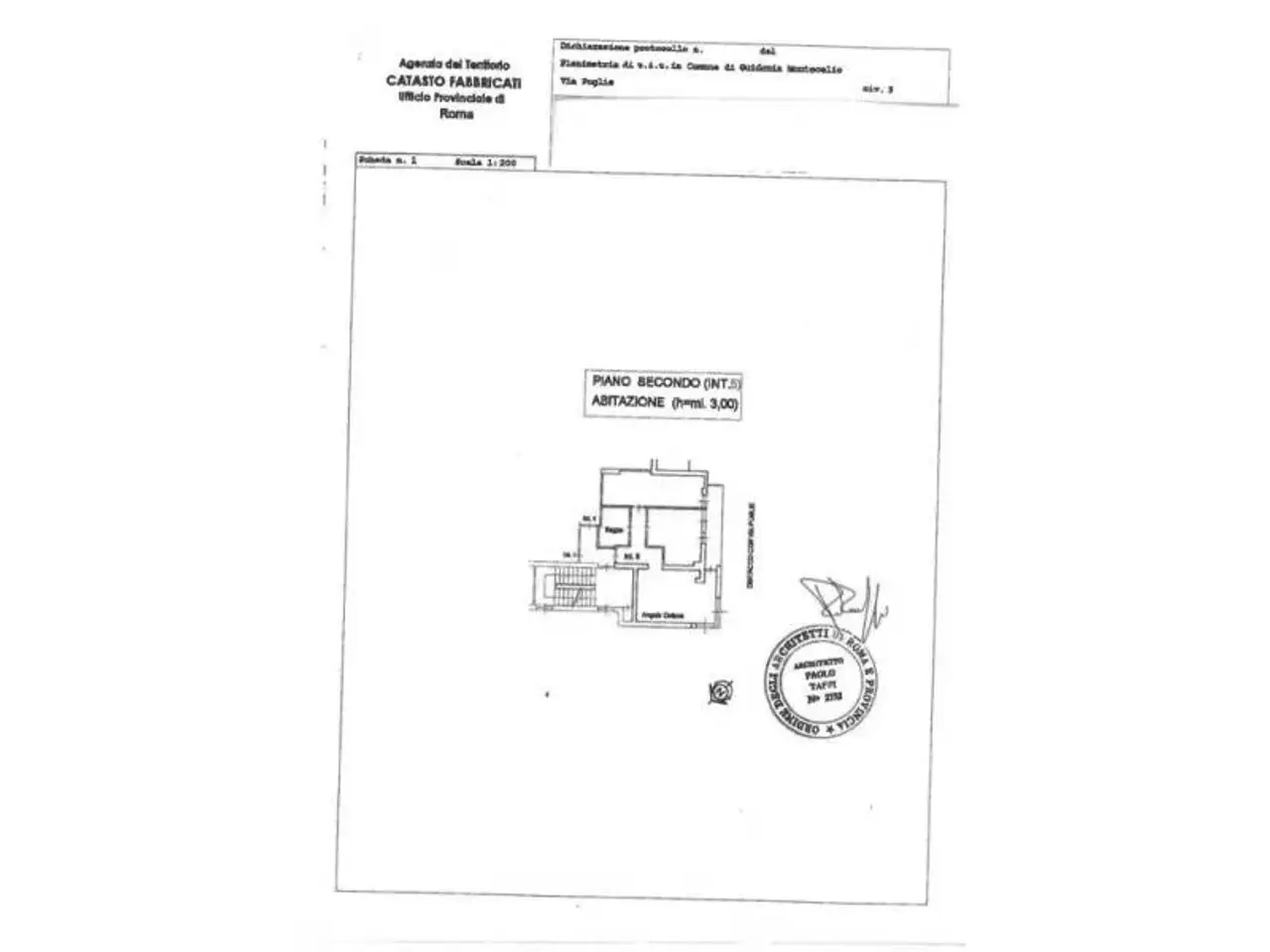 Zweizimmerwohnung in Via Puglie, Guidonia Montecelio - Grundriss 1