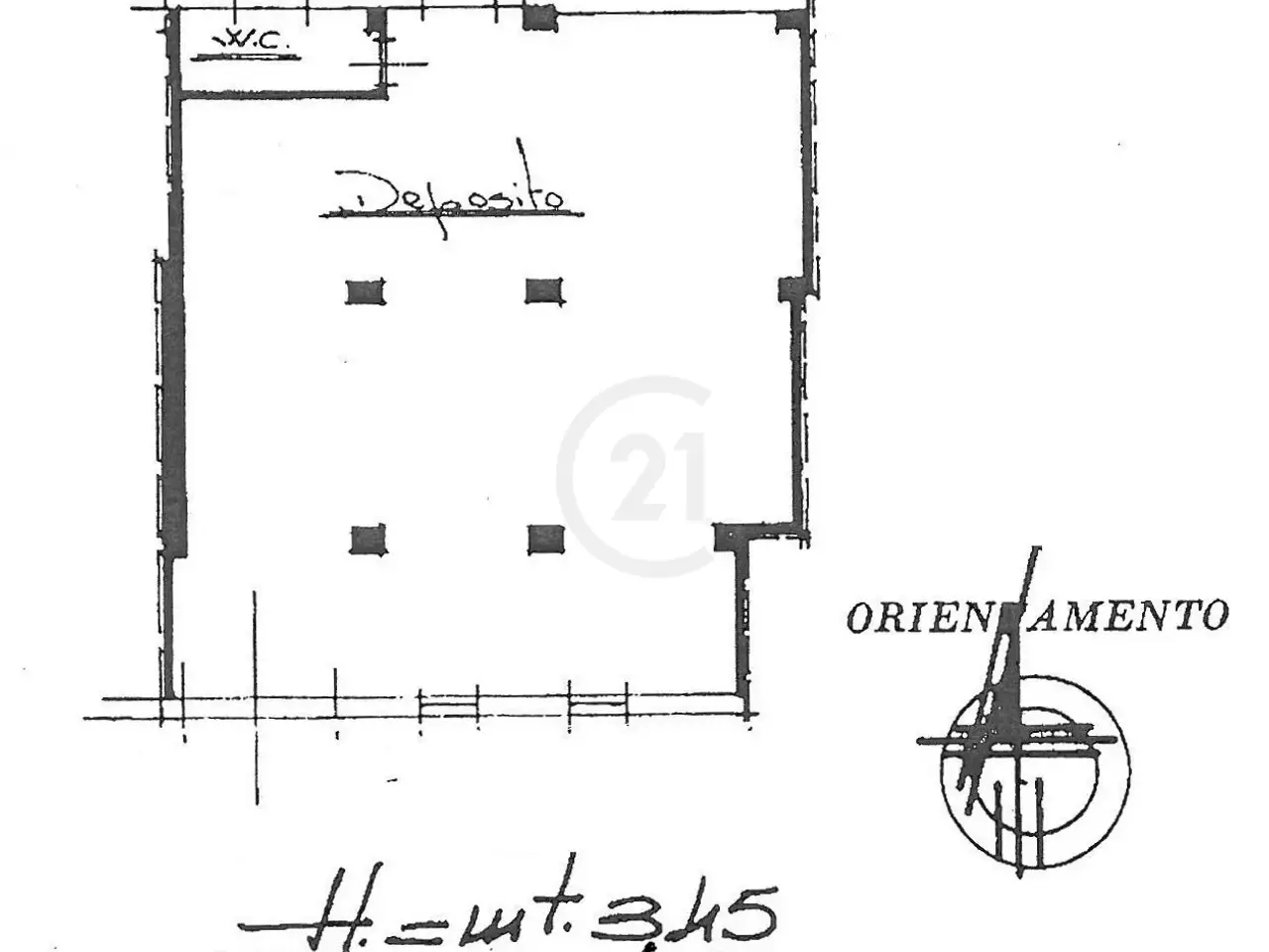 Parcheggio chiuso in Via Simeto 10, Gravina Di Catania, {3} - Planimetria 1