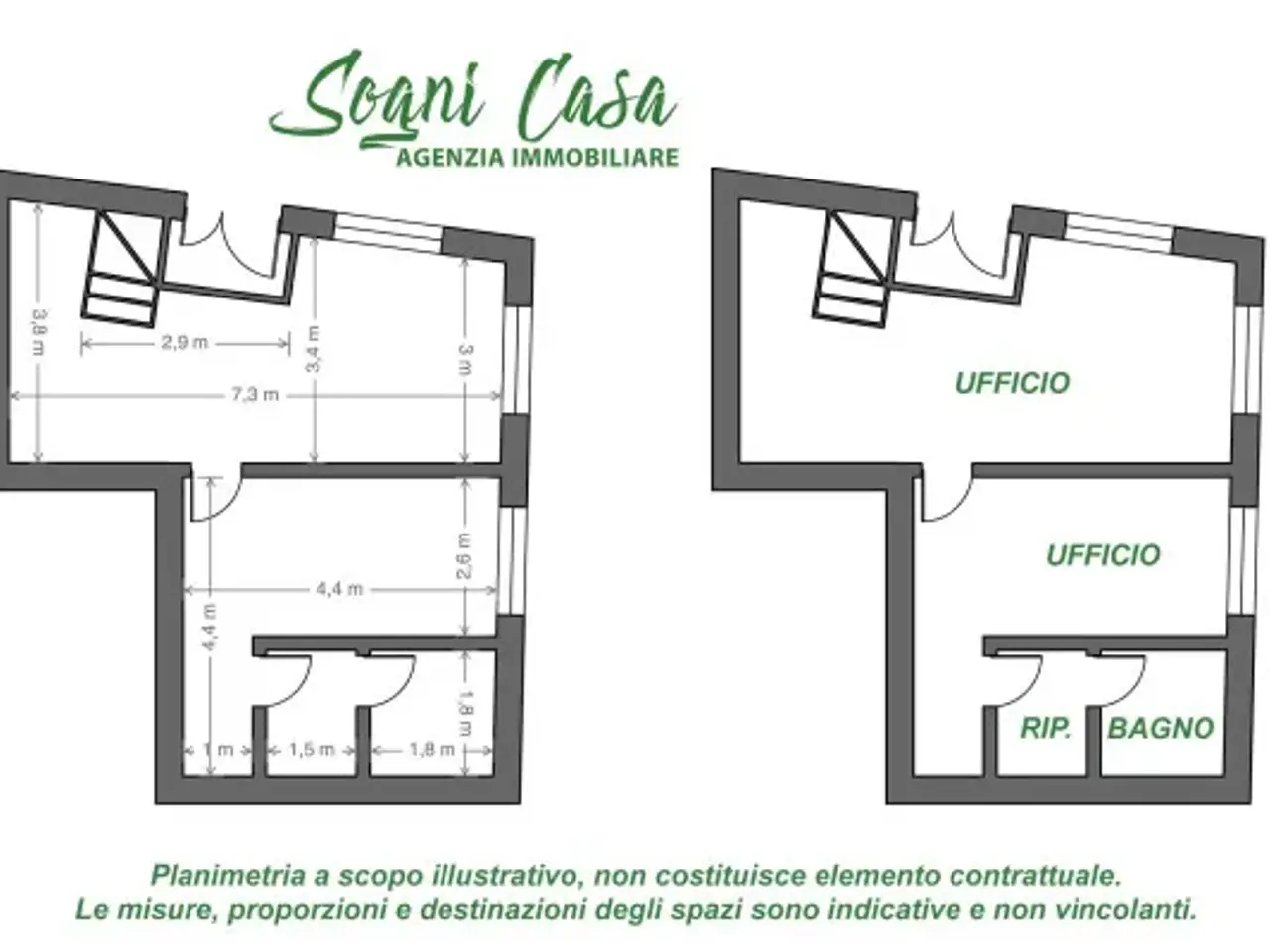 Negozio in Via Don Giovanni Minzoni, Oleggio, {3} - Planimetria 1
