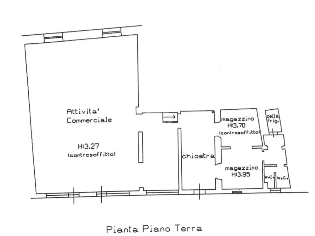 Negozio in Via S. Lorenzo 7, Pisa, {3} - Planimetria 1