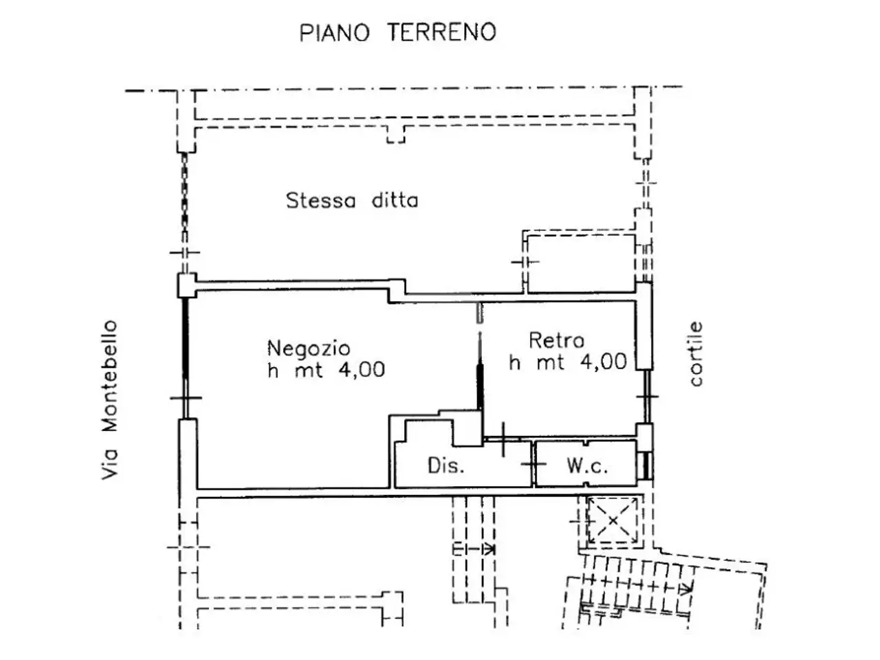 Negozio in Via Montebello 31, Pinerolo, {3} - Planimetria 1