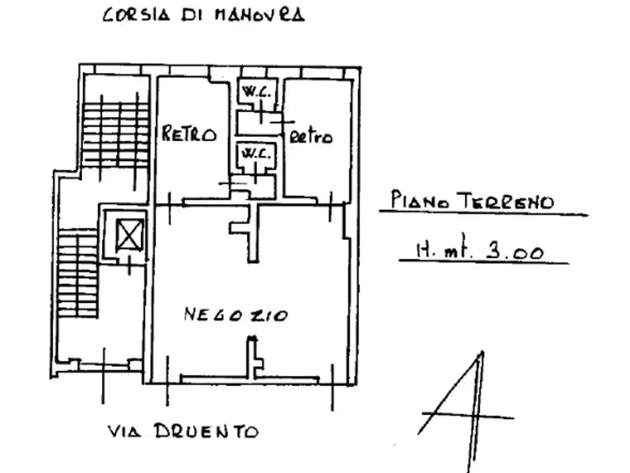 Negozio in Via Druento 40, Torino, {3} - Planimetria 1