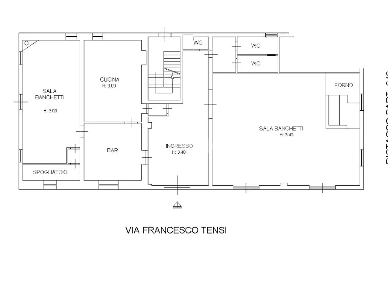 Negozio in Via Francesco Tensi 20, Roma, {3} - Planimetria 1
