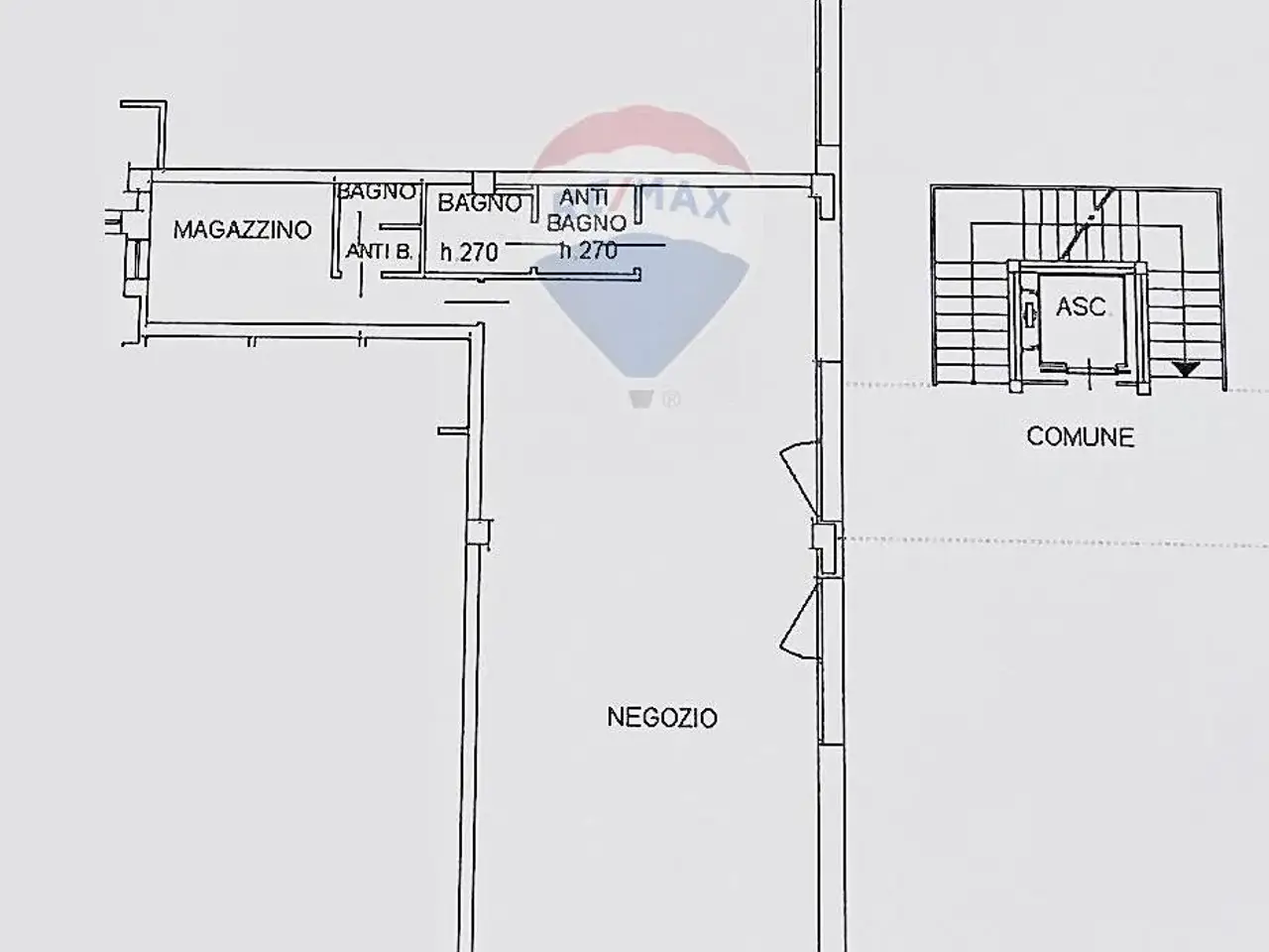 Negozio in Via Caduti del Lavoro 3, Curtatone, {3} - Planimetria 1