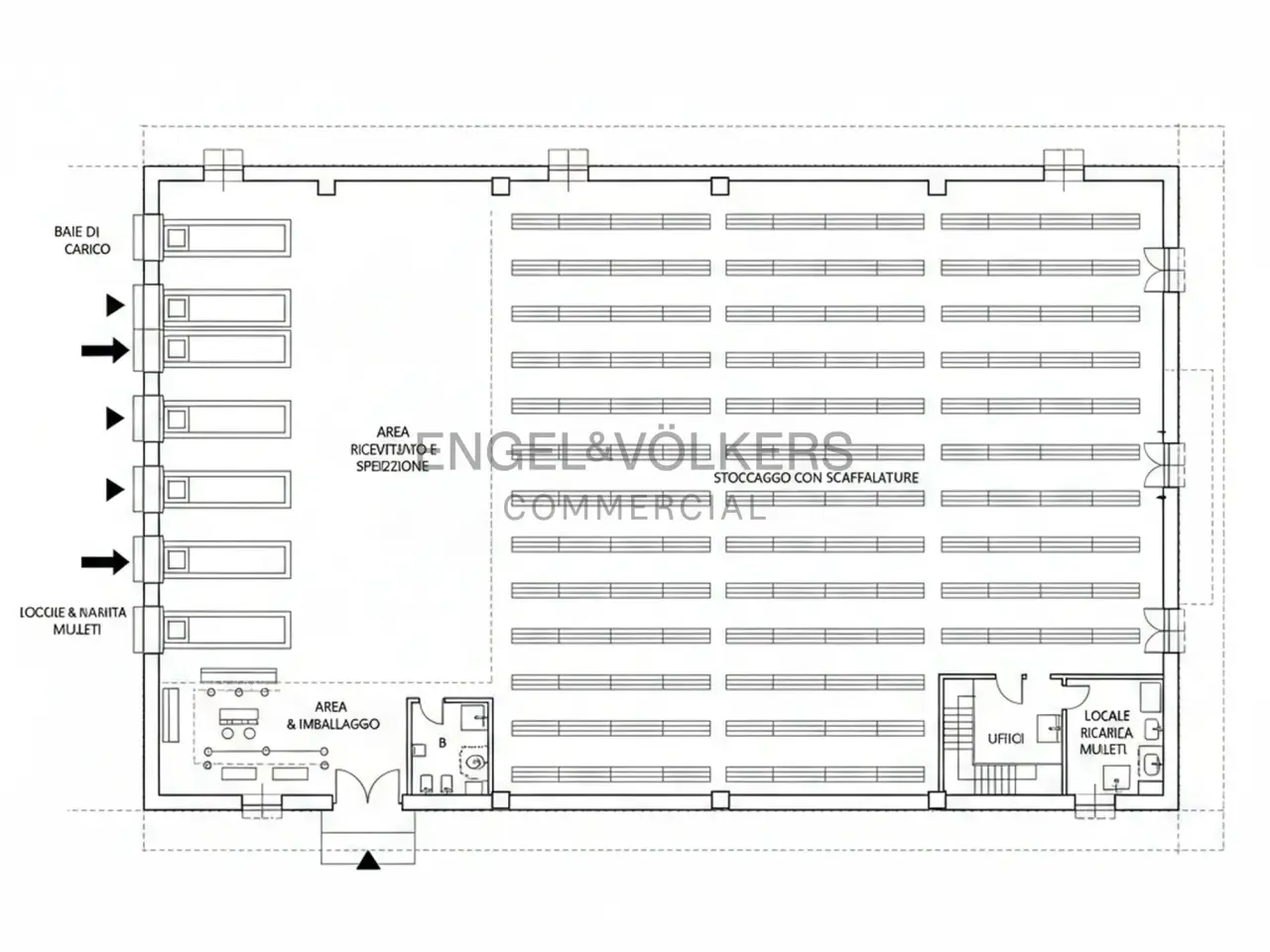 Magazzino in , Carpiano, {3} - Planimetria 1