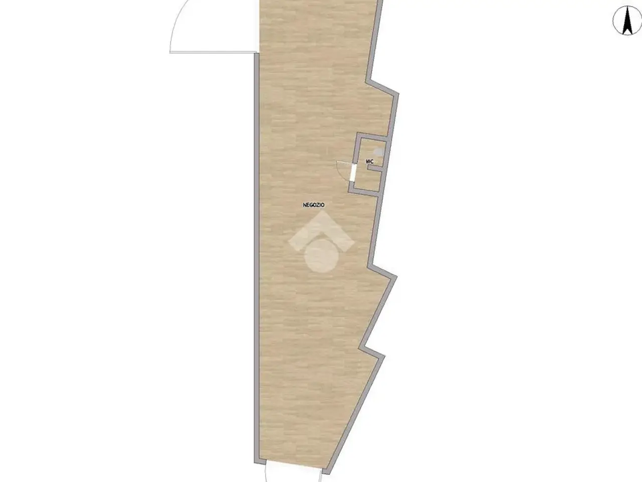 Negozio in Via Scalabrini 61, Piacenza, {3} - Planimetria 1