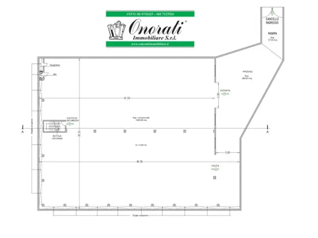 Magazzino in , Roma, {3} - Planimetria 1