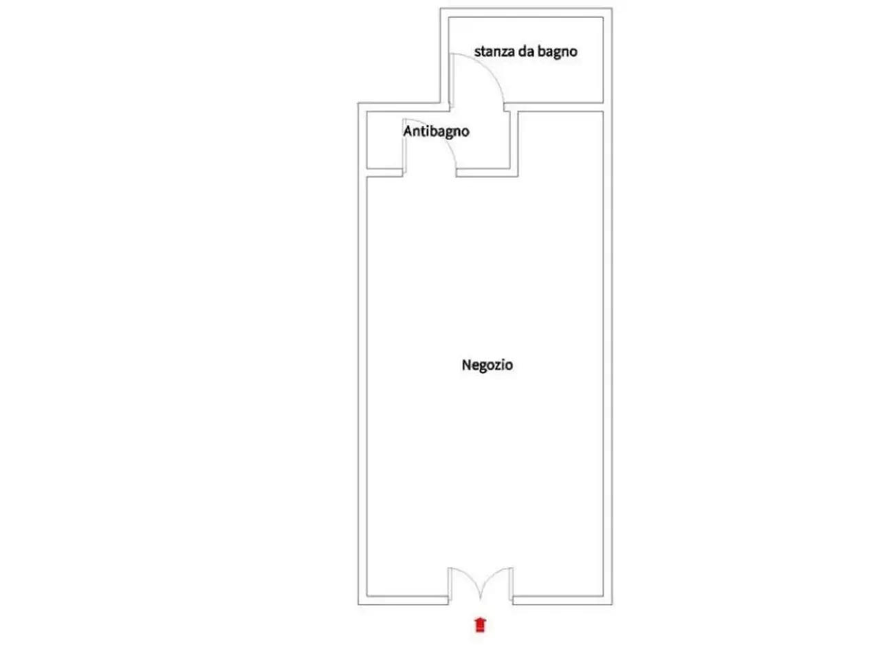 Negozio in Via XXI Agosto 37, Reggio Calabria, {3} - Planimetria 1