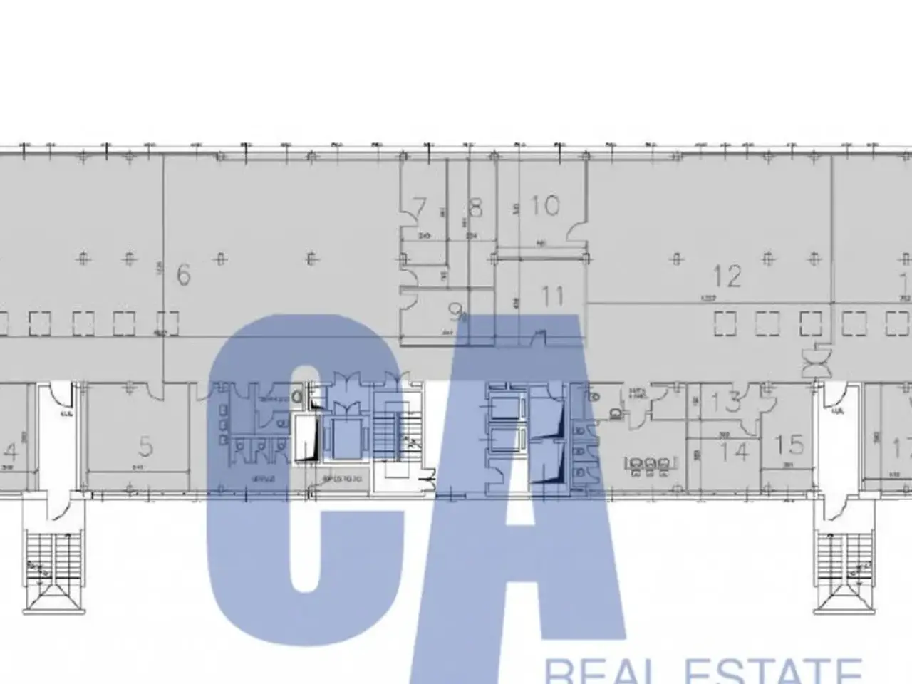 Ufficio in Viale Certosa, Milano, {3} - Planimetria 1