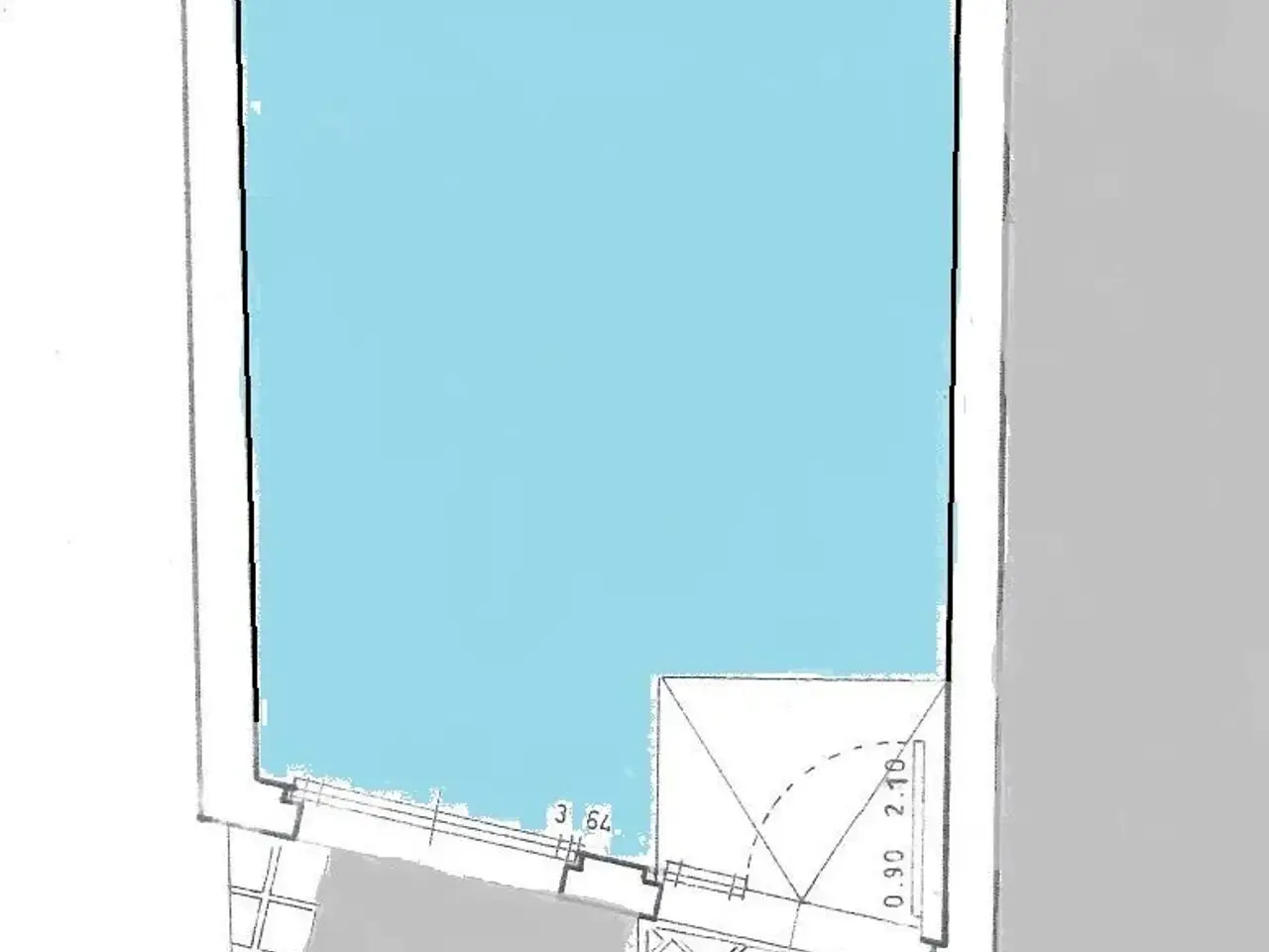 Negozio in Via Squero, Cesenatico, {3} - Planimetria 1
