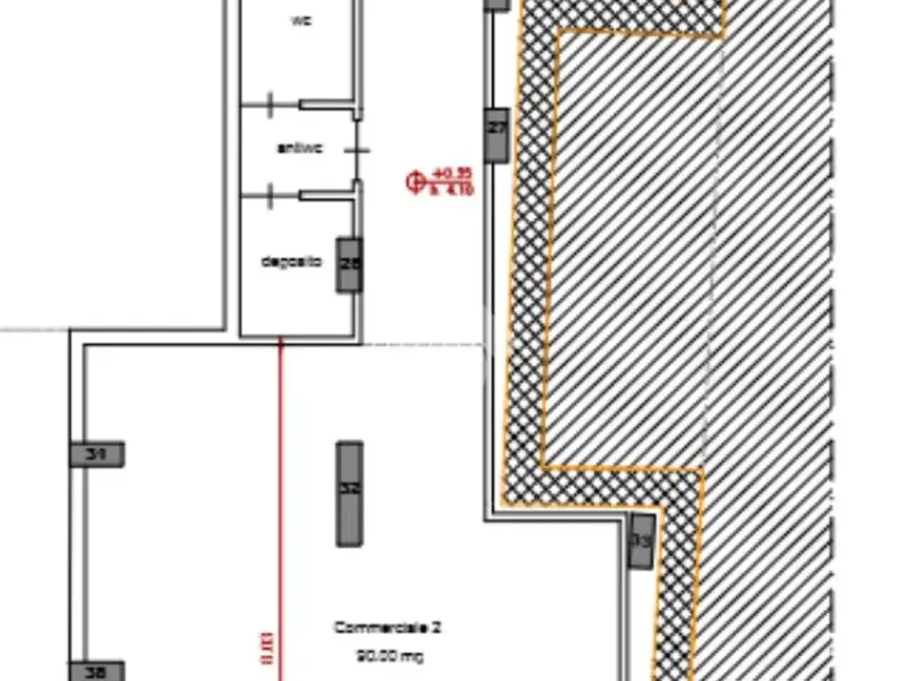 Negozio in Corso Durante 268, Frattamaggiore, {3} - Planimetria 1