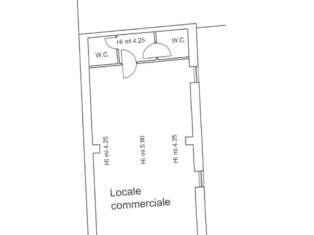 Negozio in Via Statale 78, Pace Del Mela, {3} - Planimetria 1
