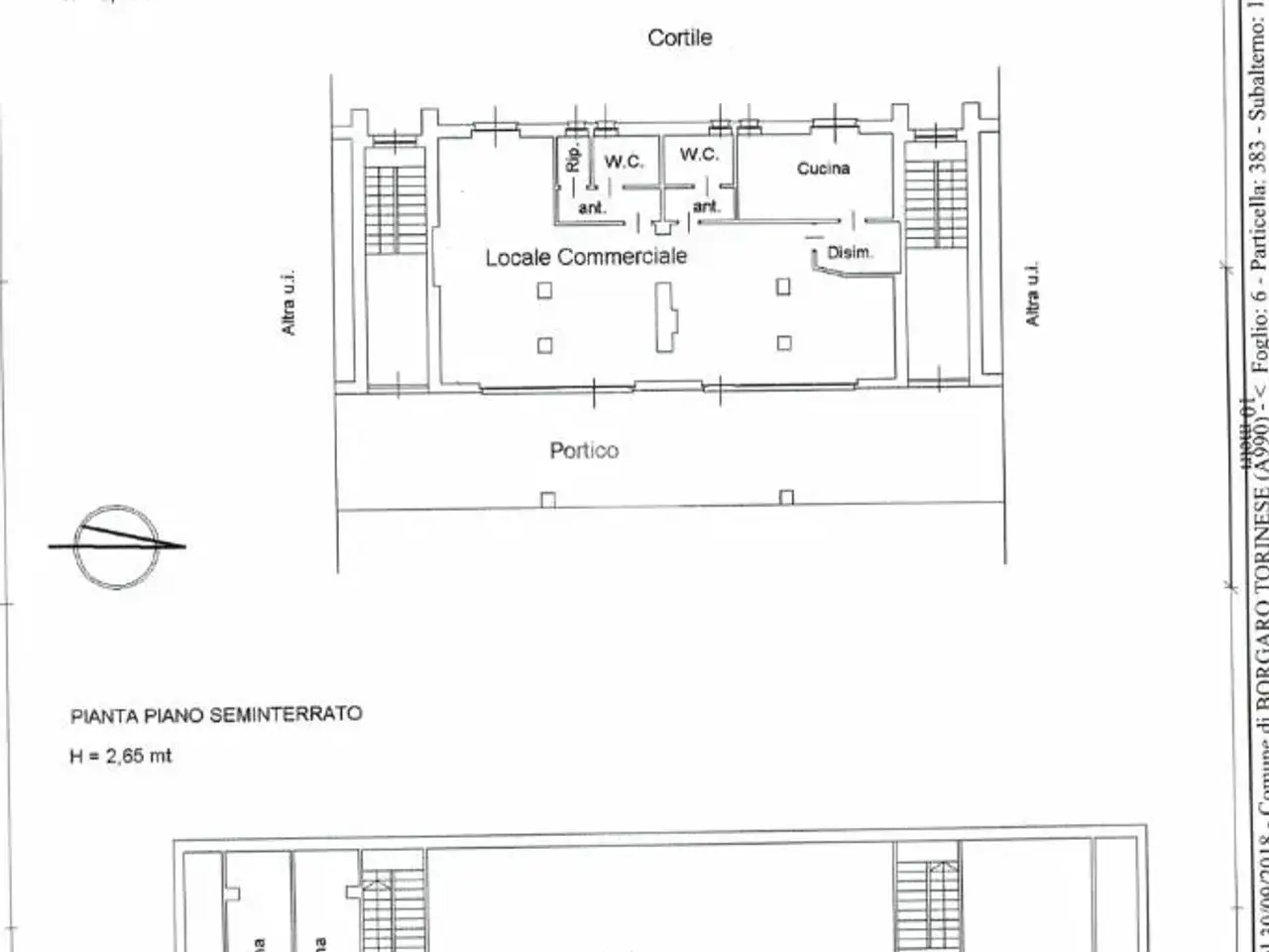 Negozio in Via dei Ciliegi 6, Borgaro Torinese, {3} - Planimetria 1