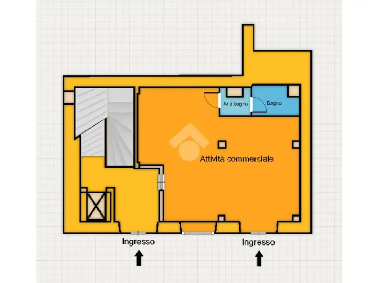 Negozio in Viale Trieste 10, Cagliari, {3} - Planimetria 1