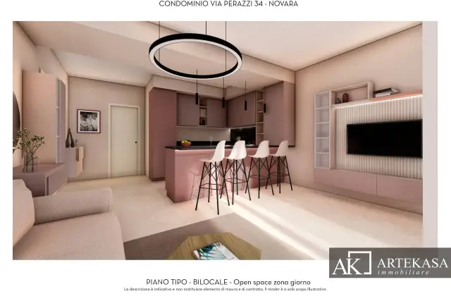 Bilocale in vendita, Via Costantino Perazzi 34, Novara - Foto 1