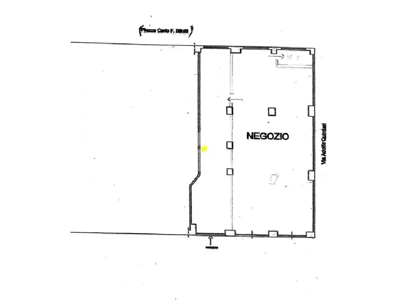 Negozio in Via Adolfo Quintieri 6, Cosenza, {3} - Planimetria 1