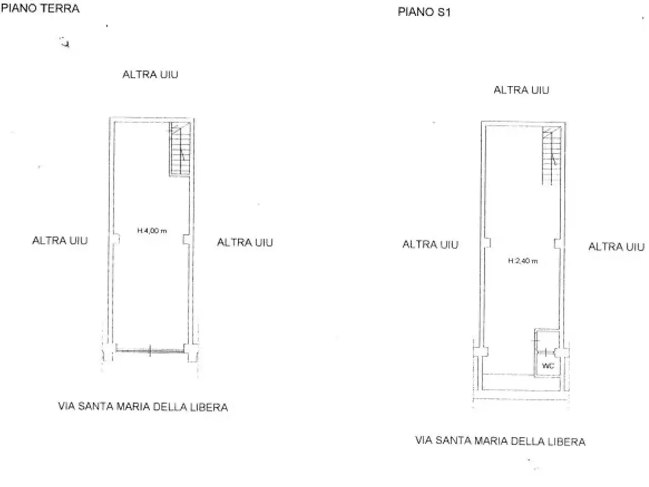 Negozio in Via S. Maria della Libera, Napoli, {3} - Planimetria 1