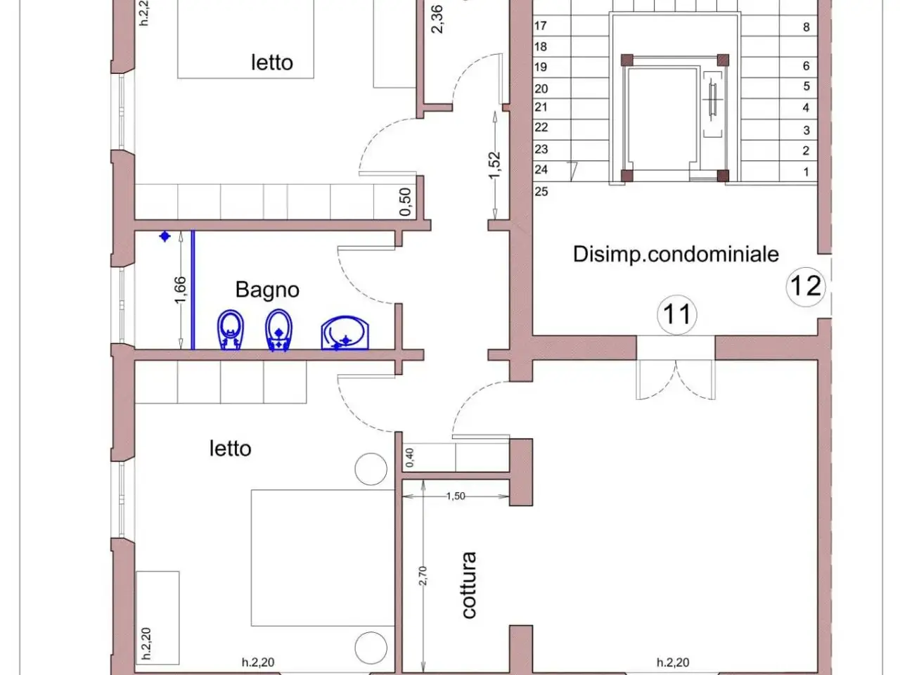 Trilocale in vendita, Piazza Gorgona, Pisa - Planimetria 1