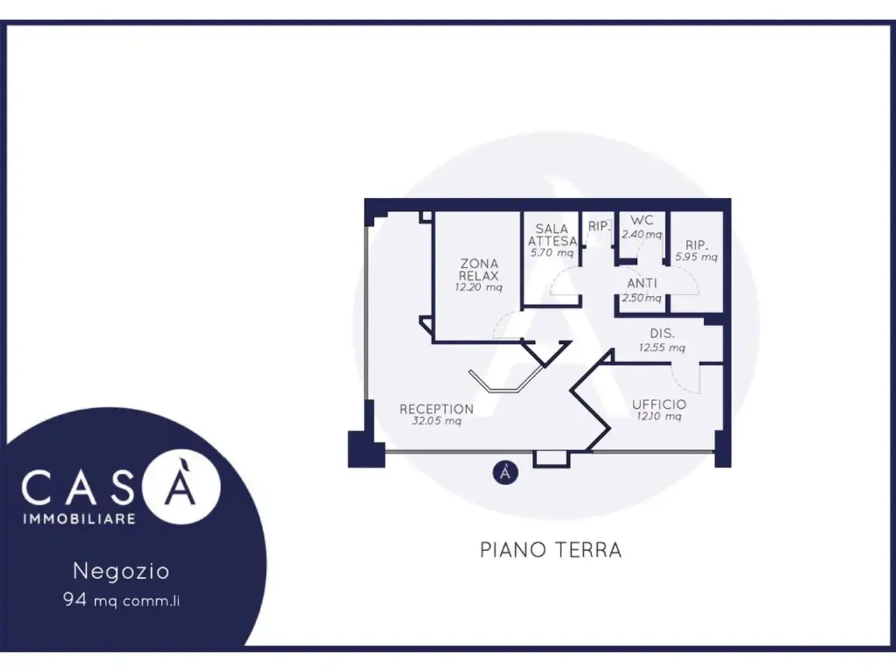 Negozio in Via della Cooperazione, Gatteo, {3} - Planimetria 1