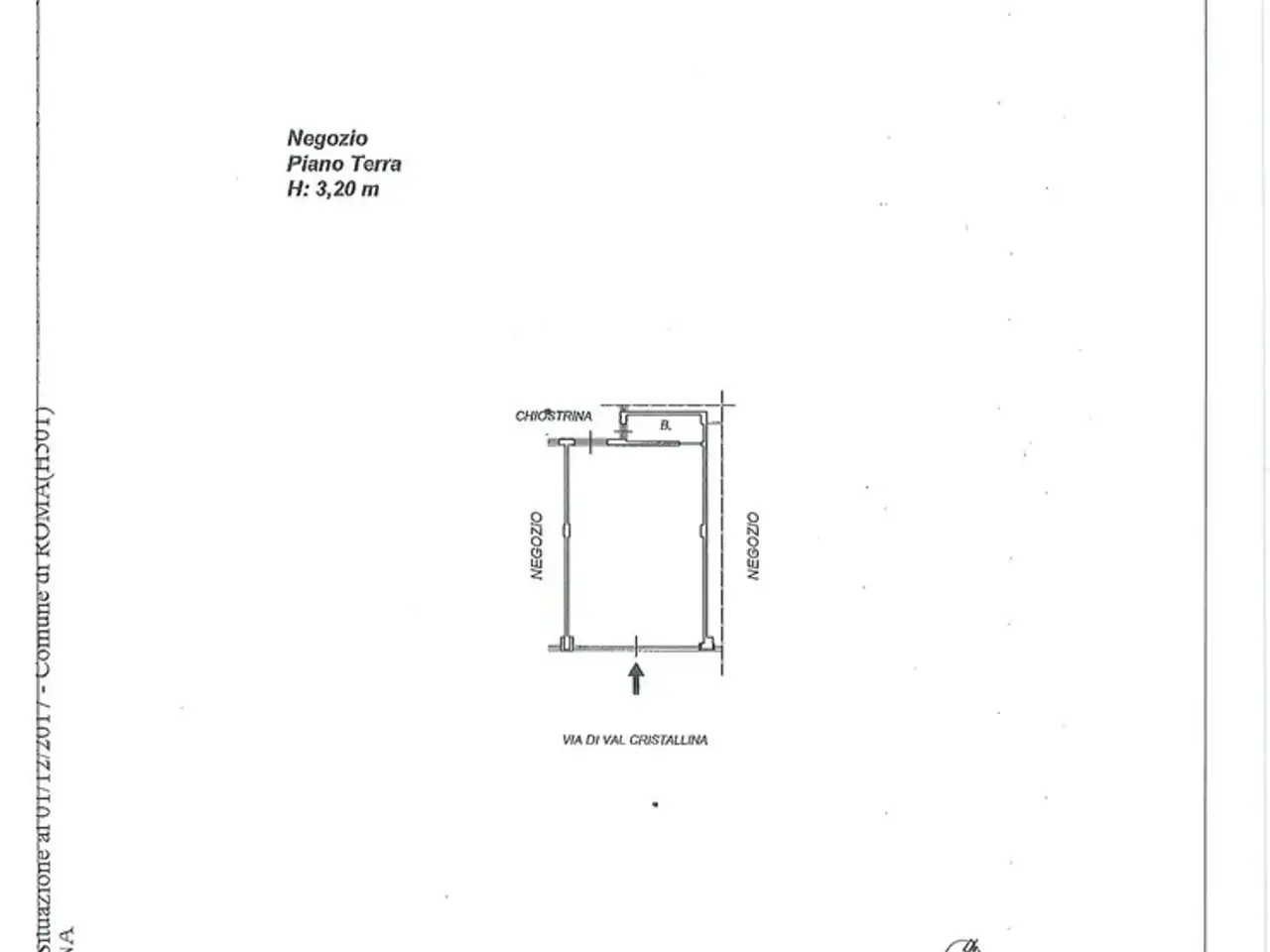 Negozio in Via Val Cristallina, Roma, {3} - Planimetria 1