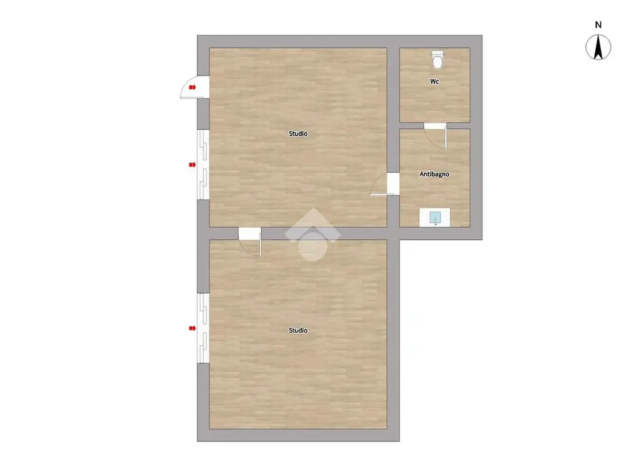 Ufficio in Via V. Emanuele II 6, Isorella, {3} - Planimetria 1