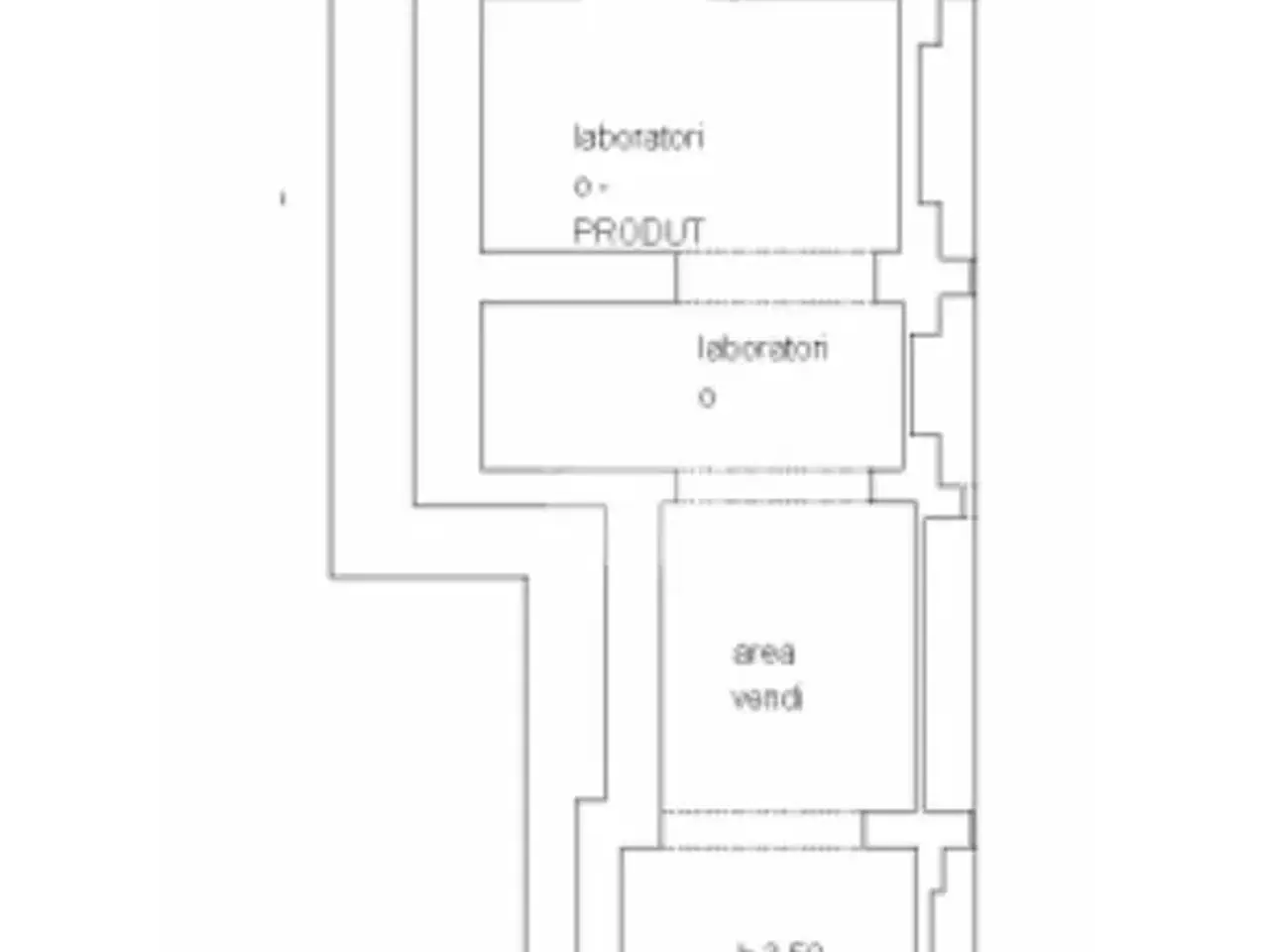 Negozio in Via Merano, Genova, {3} - Planimetria 1