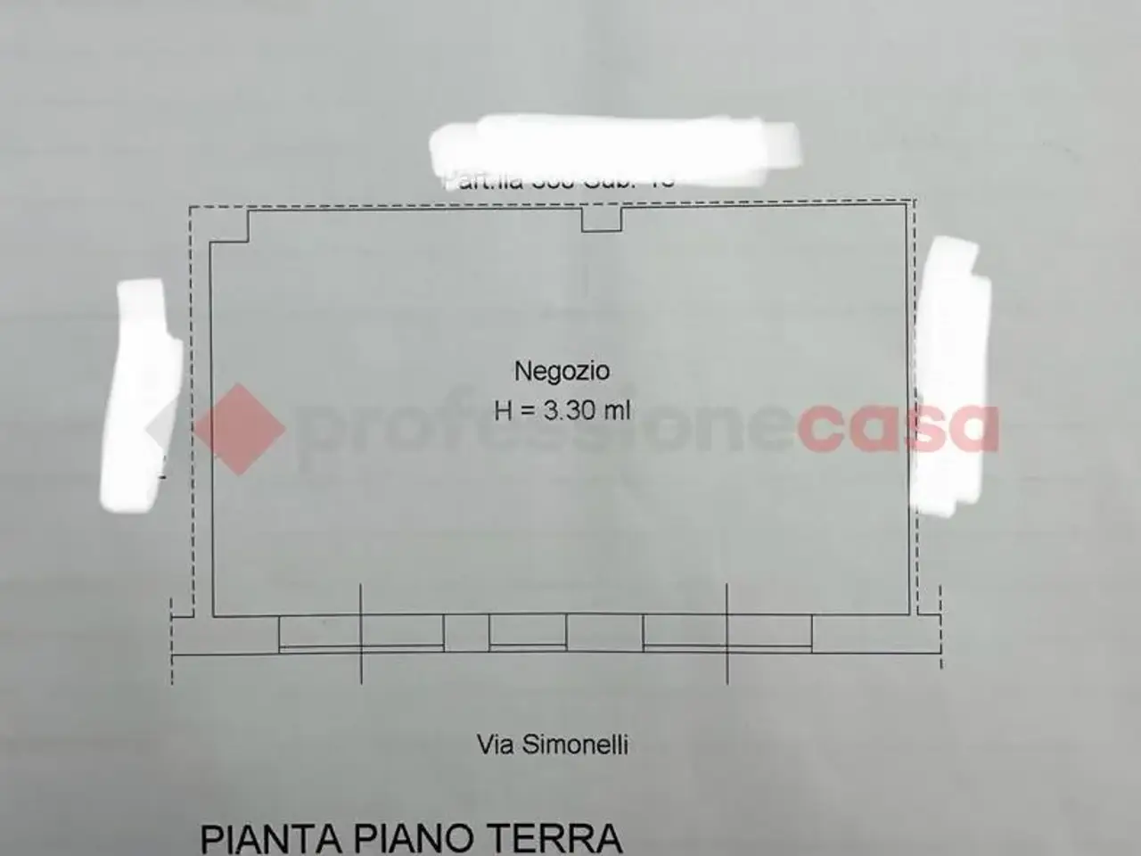 Negozio in Via Simonelli 15, Minturno, {3} - Planimetria 1