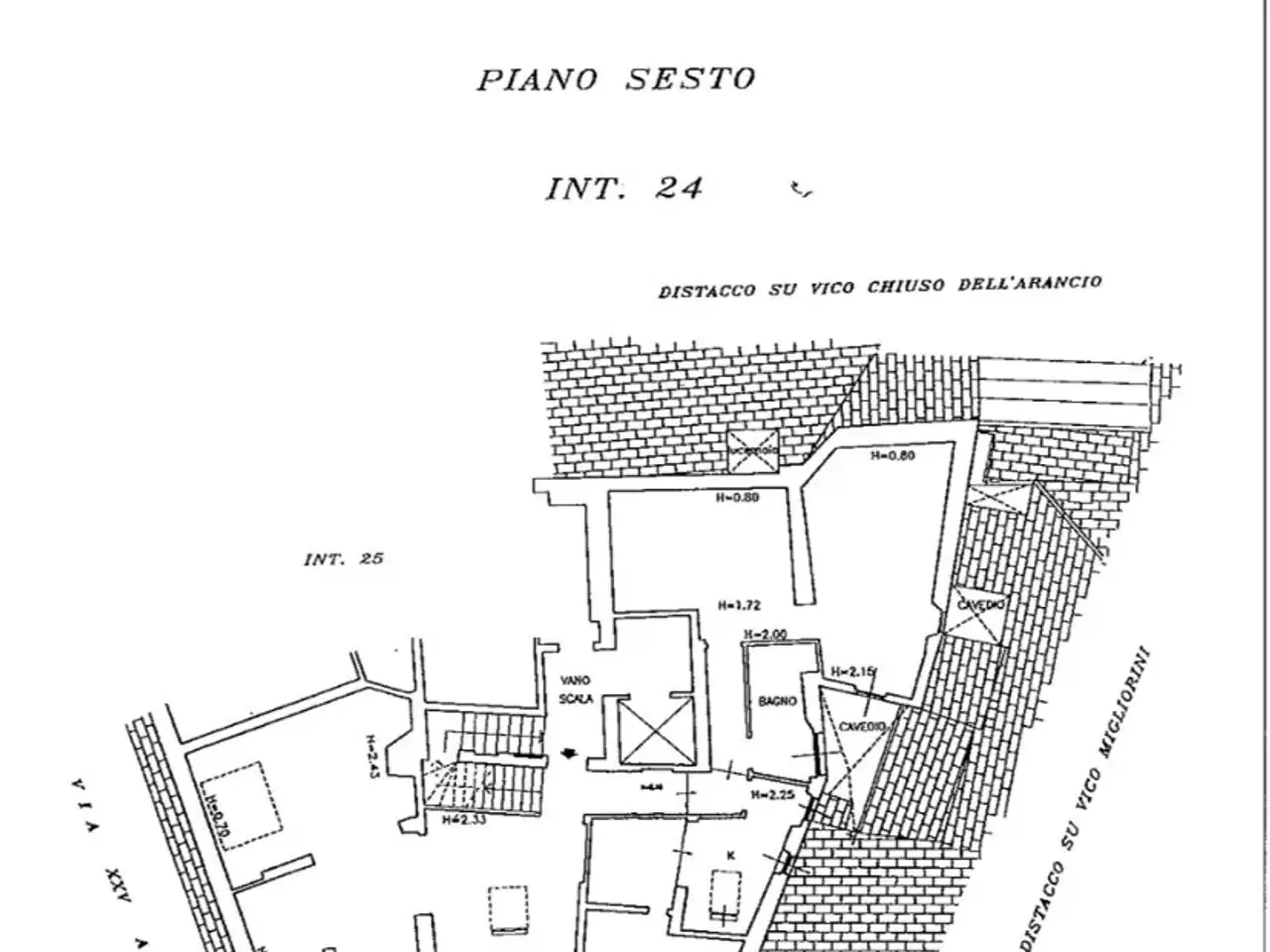 Attico in affitto, Via 25 Aprile 14, Genova - Planimetria 1