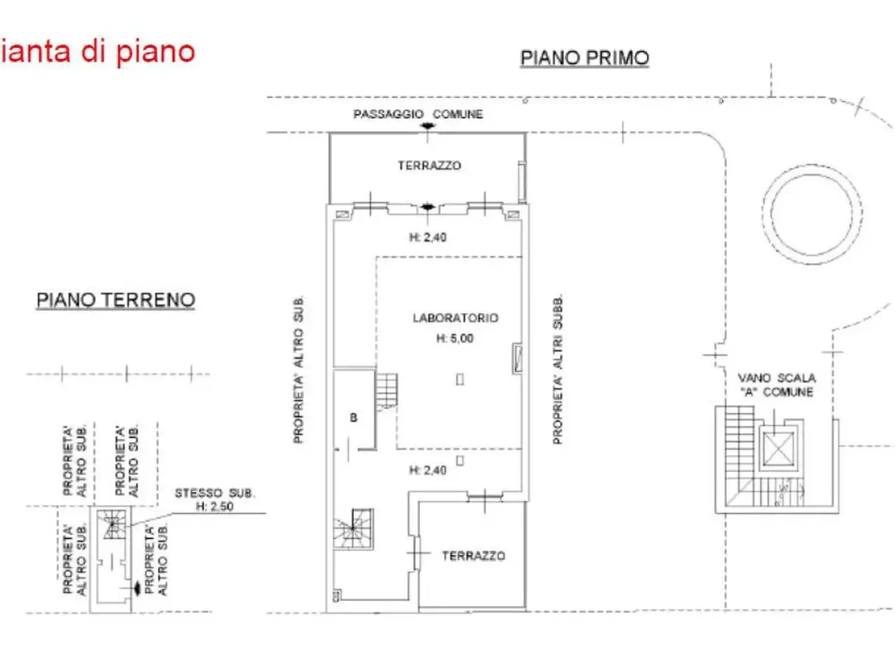 Ufficio in Viale Monza, Milano, {3} - Planimetria 1