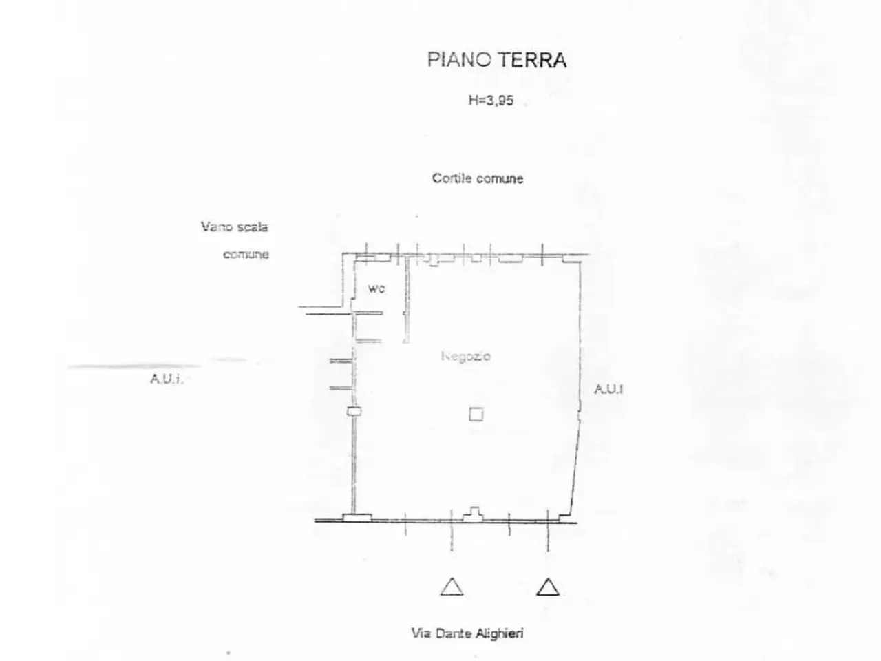 Negozio in Via Dante Alighieri 26, Cerro Maggiore, {3} - Planimetria 1