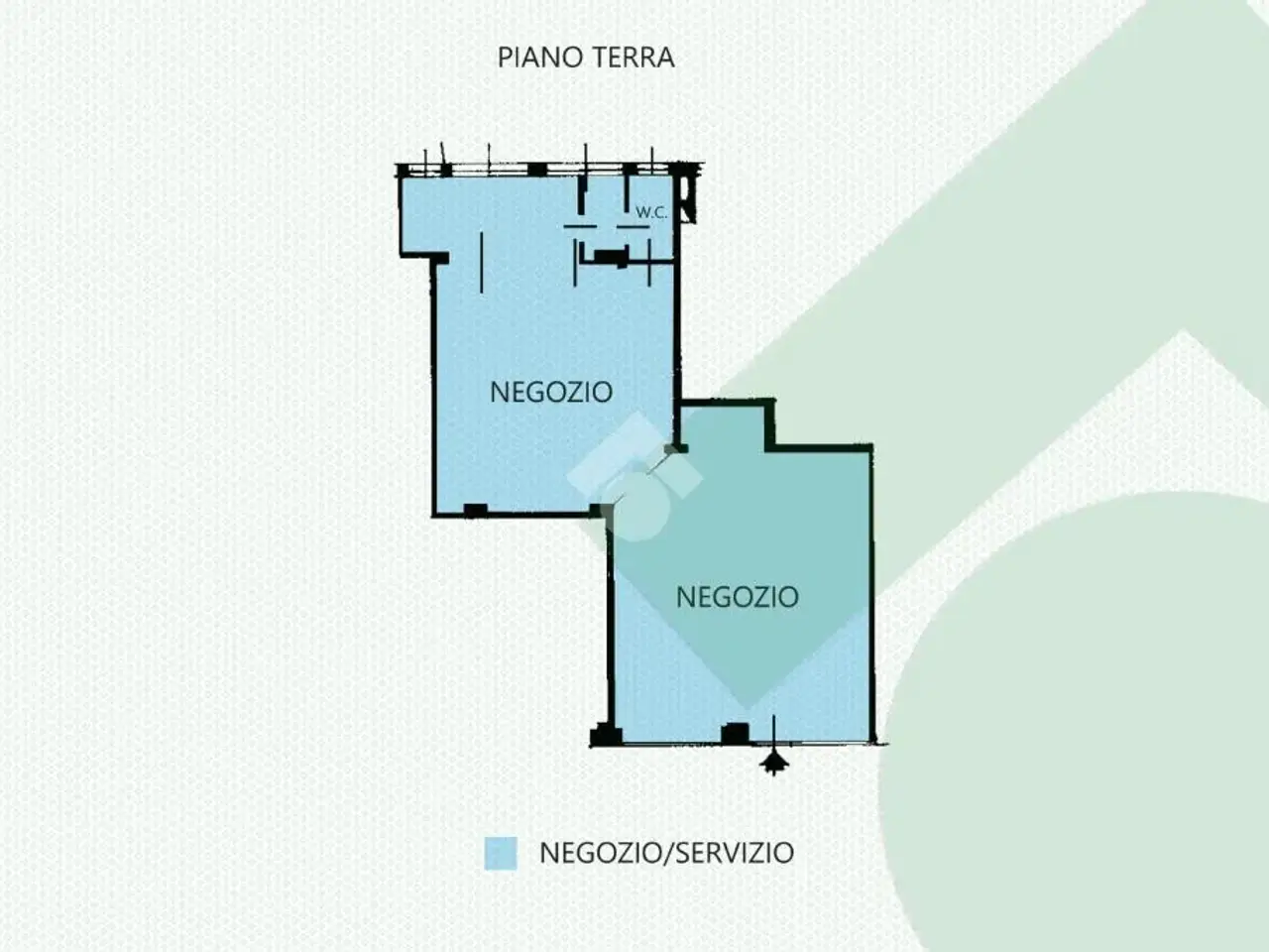 Negozio in Piazza Don Giovanni Minzoni 1, Rho, {3} - Planimetria 1