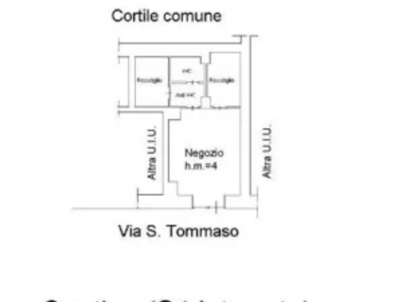 Negozio in Via San Tommaso 6, Torino, {3} - Planimetria 1
