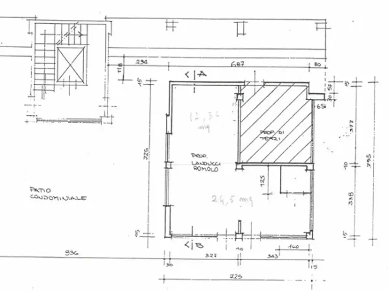 Ufficio in Via Borgo Giannotti, Lucca, {3} - Planimetria 1
