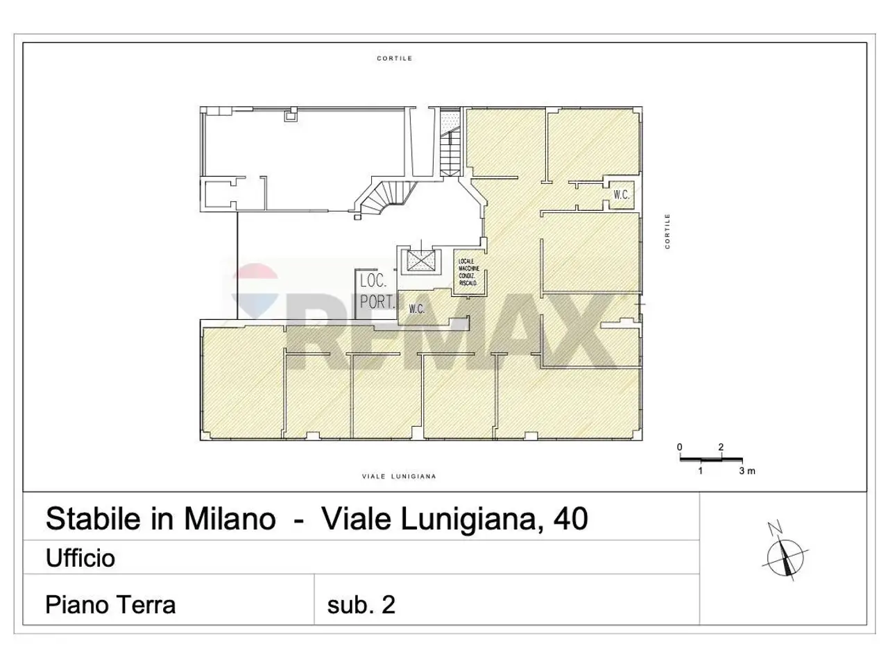 Ufficio in Viale Lunigiana 40, Milano, {3} - Planimetria 1