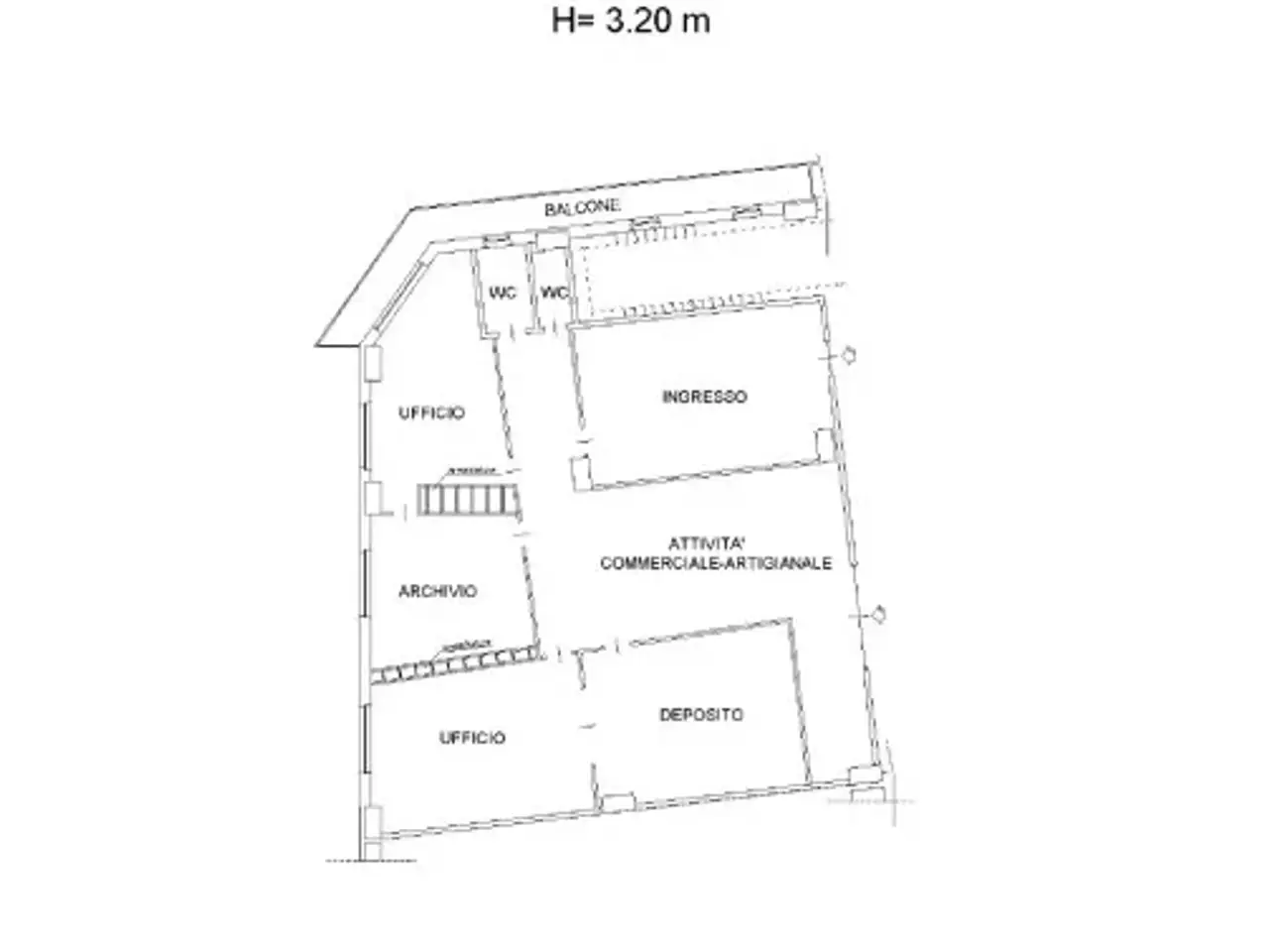 Negozio in Contrada Colle delle Api 107, Campobasso, {3} - Planimetria 1