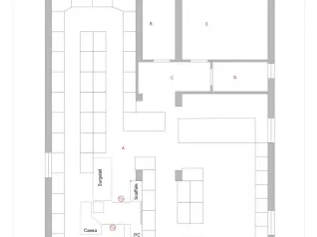 Supermercato in Via Trieste 37, Alba Adriatica, {3} - Planimetria 1
