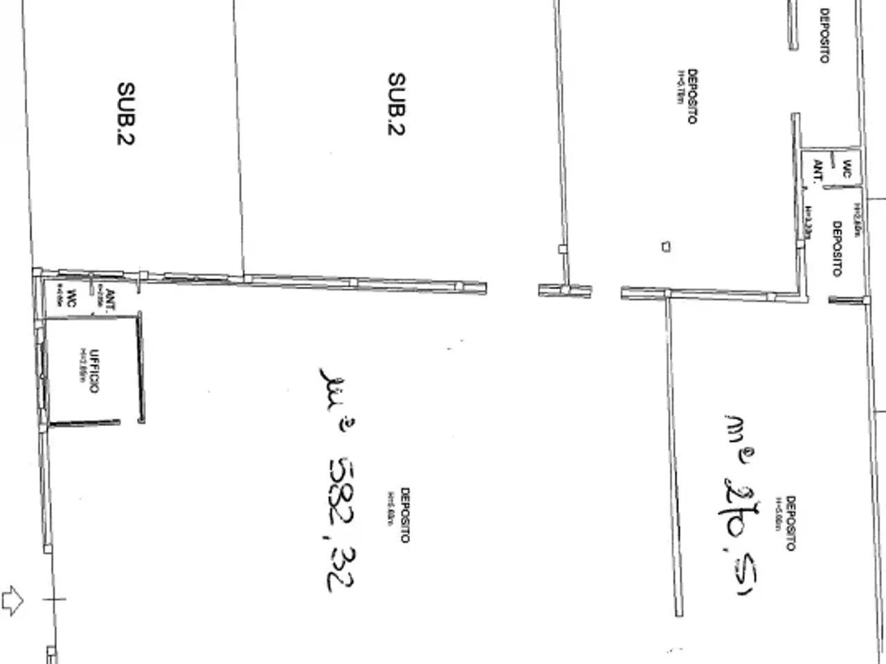 Magazzino in Via Roma 1, Fiorenzuola D'Arda, {3} - Planimetria 1