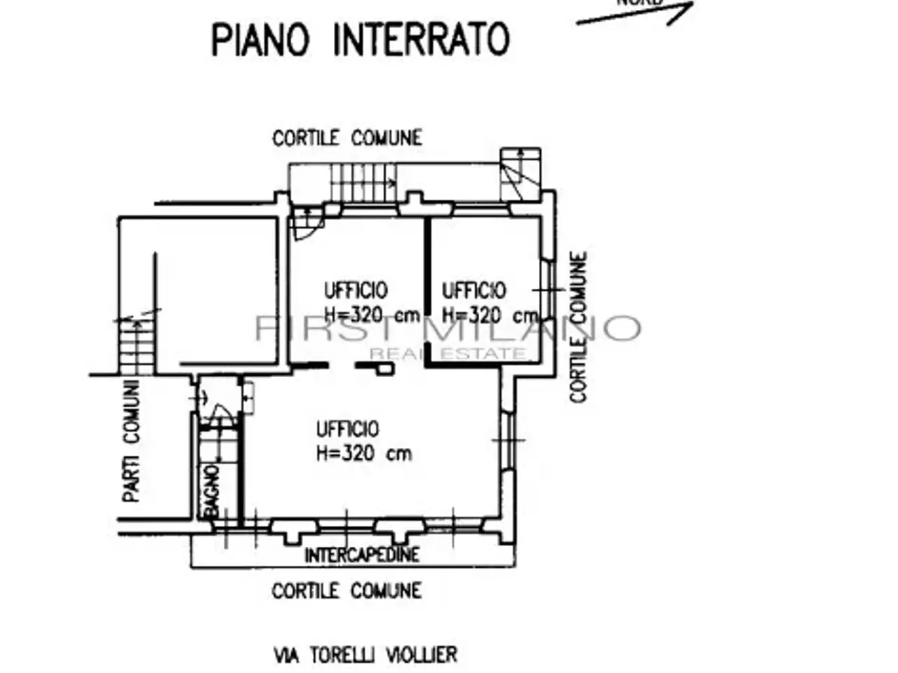 Ufficio in Via Eugenio Torelli Viollier, Milano, {3} - Planimetria 1
