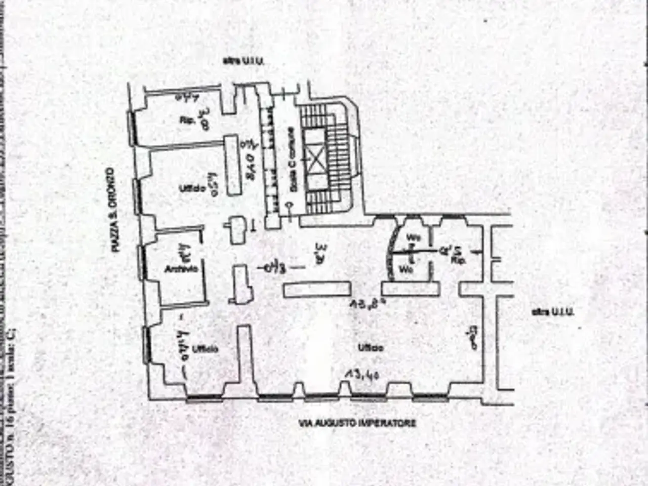 Ufficio in Via Imperatore Augusto 16, Lecce, {3} - Planimetria 1
