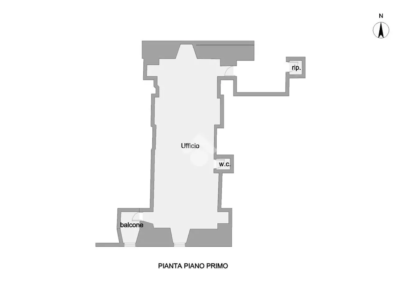 Ufficio in Corso Giuseppe Garibaldi 89, Giulianova, {3} - Planimetria 1