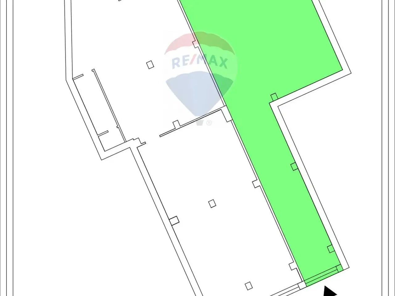 Negozio in Via Francesco Crispi 228/C, Bari, {3} - Planimetria 1