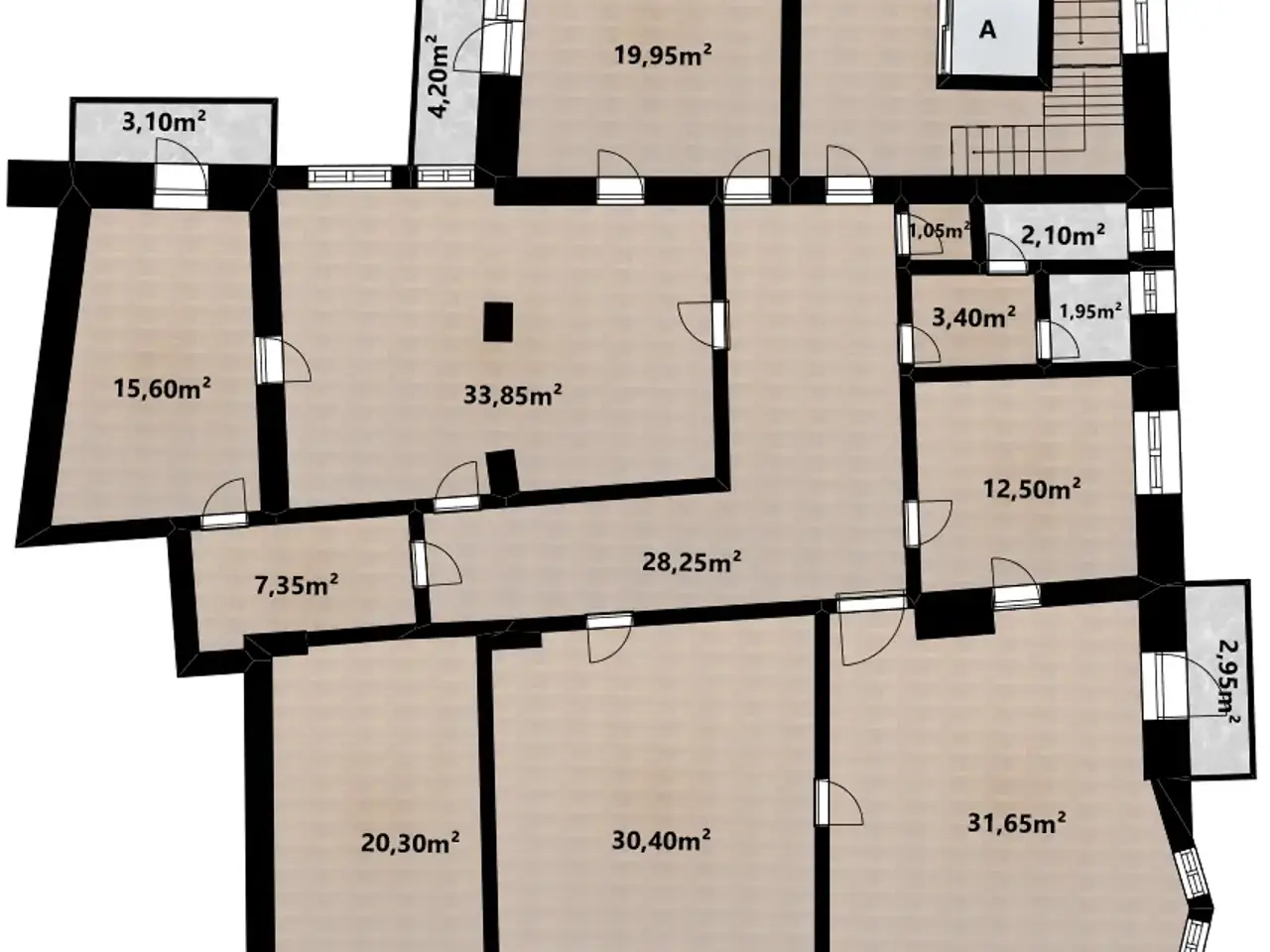 Ufficio in Rennweg - Via delle Corse, Merano, {3} - Planimetria 1