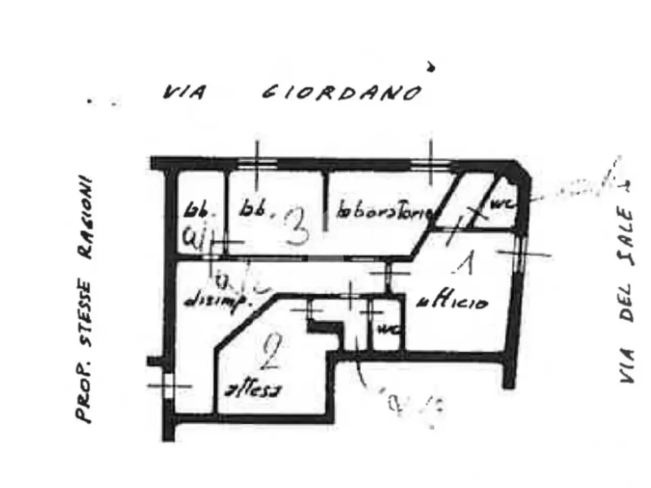 Ufficio in Via del Giordano, Cremona, {3} - Planimetria 1