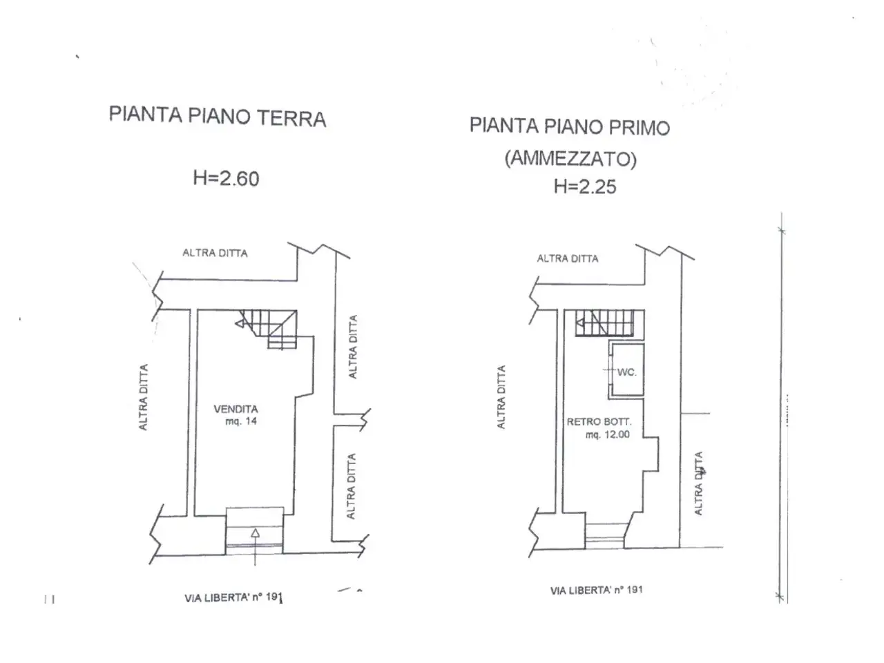 Negozio in Via Libertà 191, Mistretta, {3} - Planimetria 1
