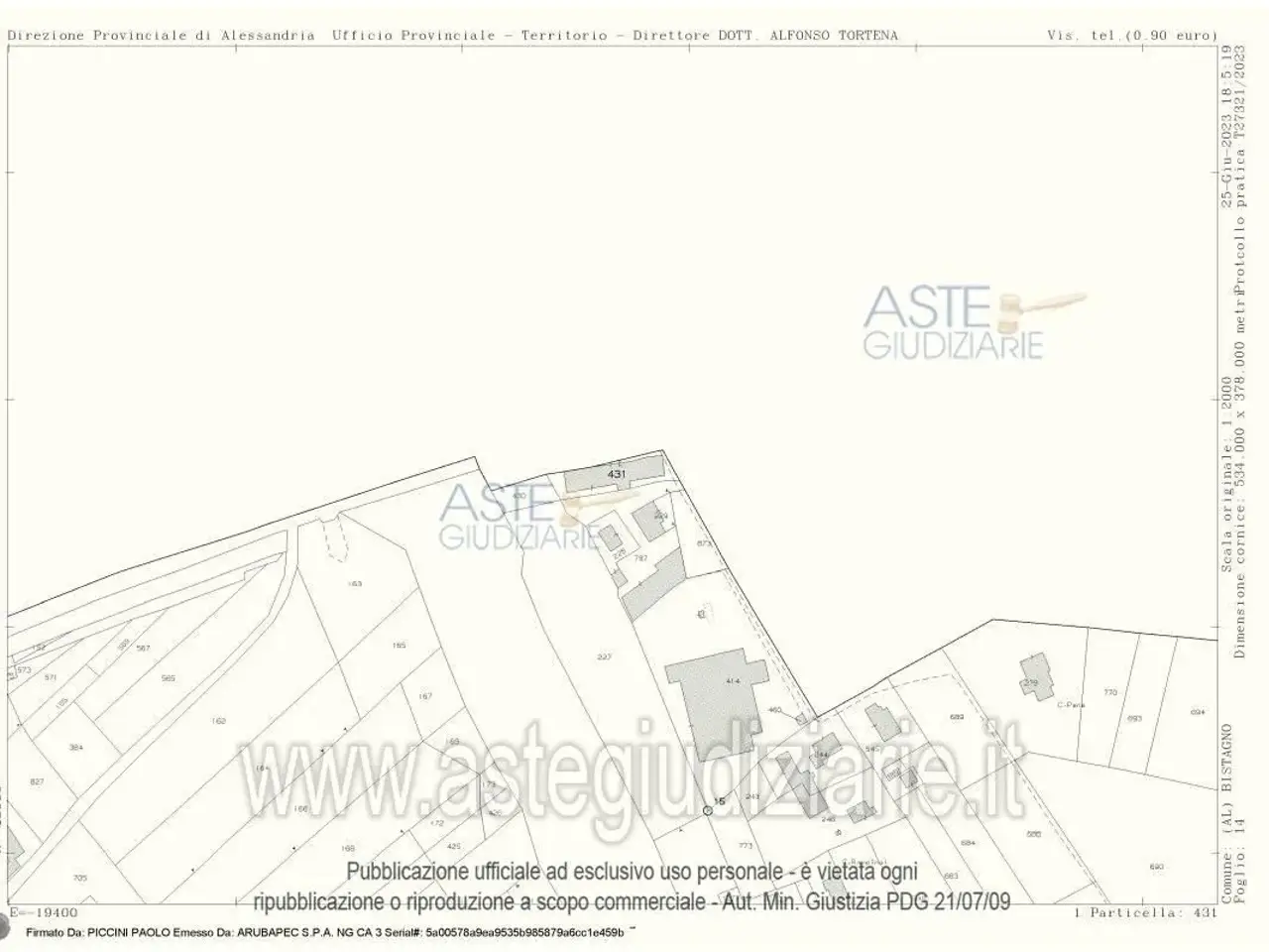 Magazzino in Corso Roma 10-12-14-16 10, Bistagno, {3} - Planimetria 1