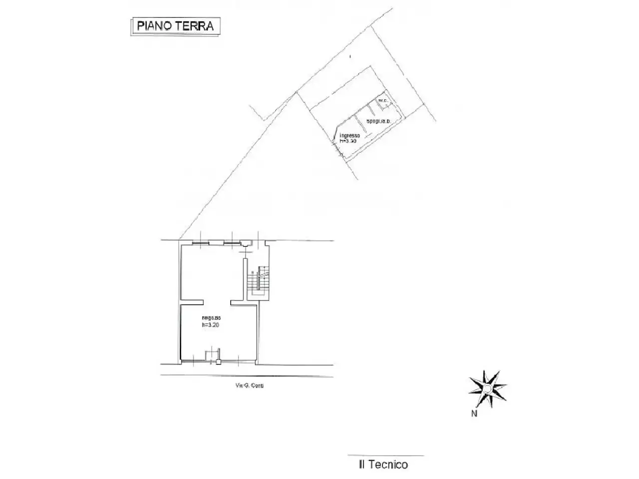 Negozio in Via Geppino Conti 1, Cavenago D'Adda, {3} - Planimetria 1
