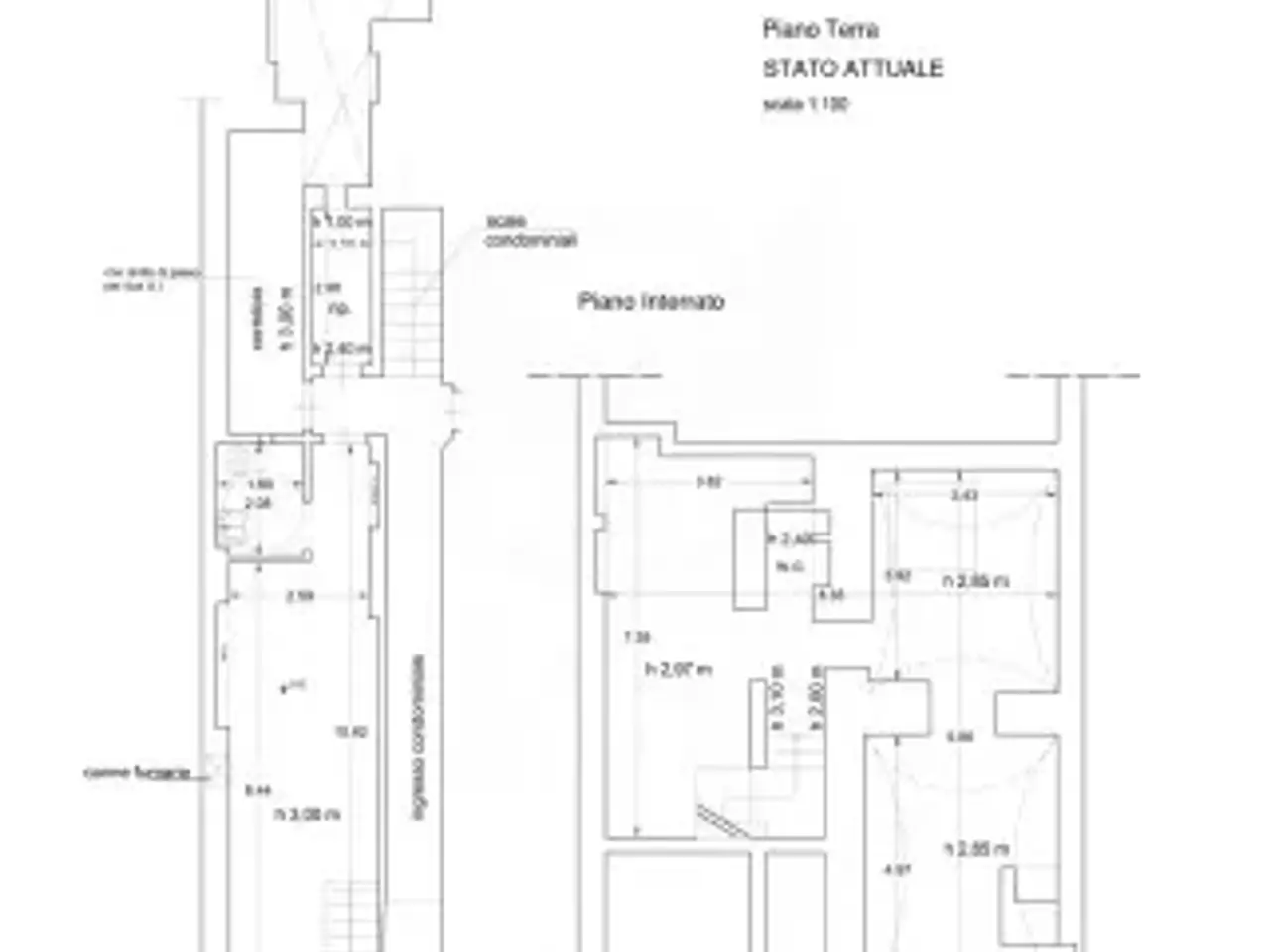 Negozio in Via Pietrapiana 61, Firenze, {3} - Planimetria 1