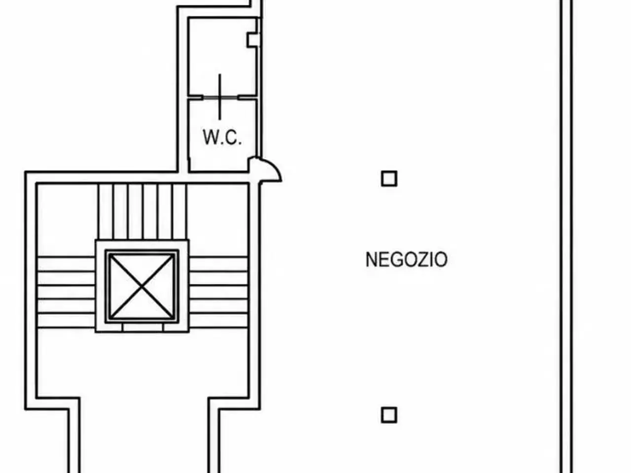 Negozio in Via Antonio Gramsci, Capriate San Gervasio, {3} - Planimetria 1